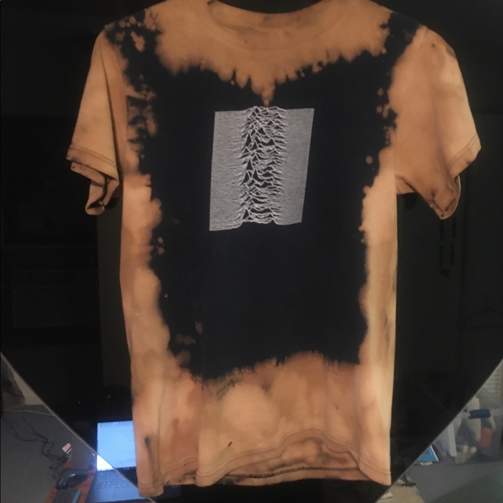 Unknown Pleasures Joy Division Tee Bleach Tie Dye